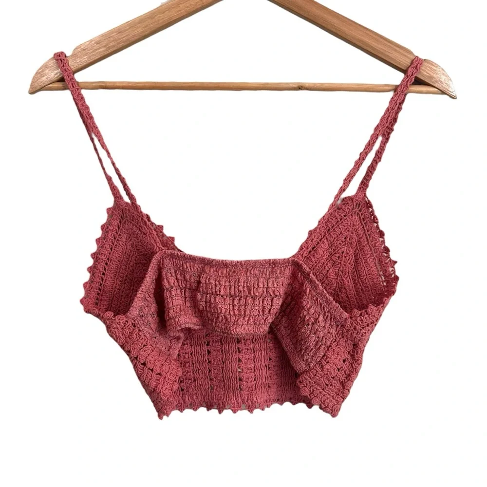 Hem & Thread Crochet Bralette Brami Top Size Small NWT